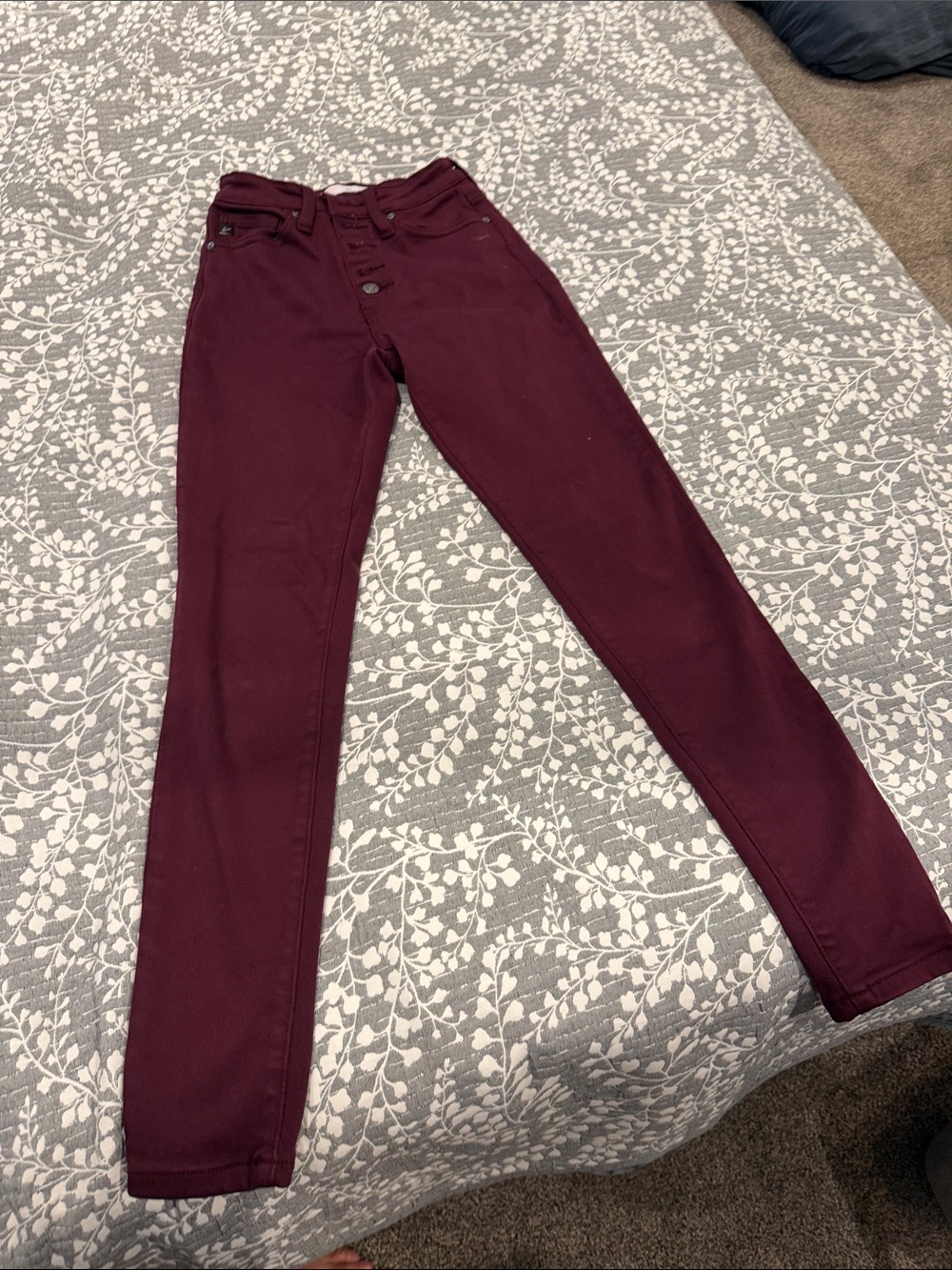 KanCan Wine High-Rise Skinny Jeans
